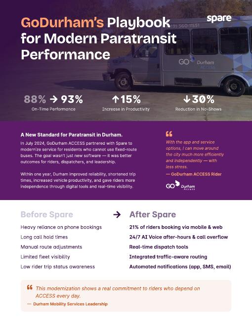 Customer Story: GoDurham (Paratransit) cover